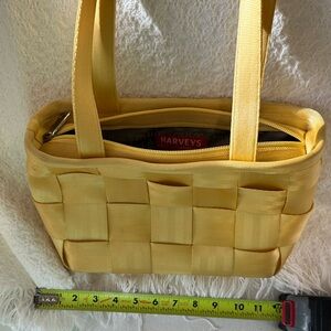 Harveys Sunlit Yellow Woven Seatbelt Shoulder Bag